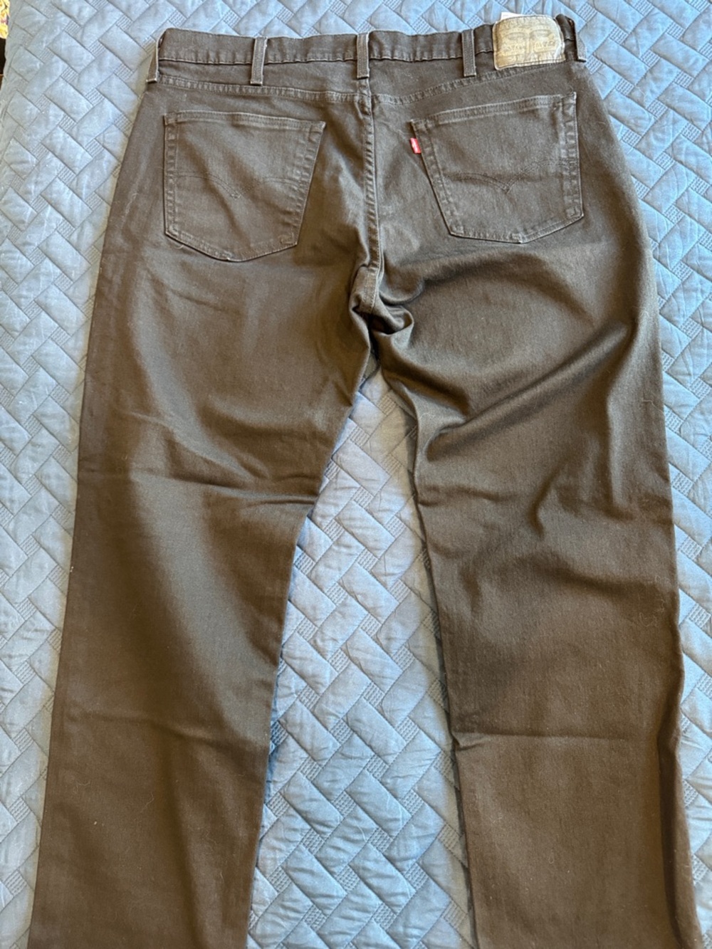 Levi's Black Straight-Leg Jeans 541 with Red Tab